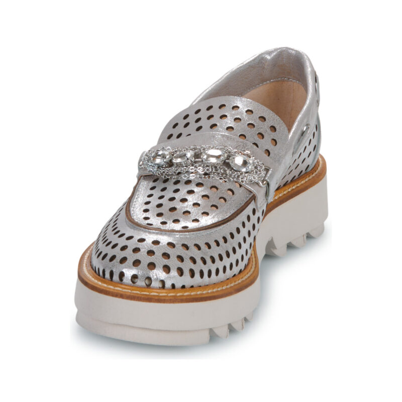 Fru.it 8795-999-HELGA-PERLA-PARK-MONUMENT Mocasines plateados para mujer - 3
