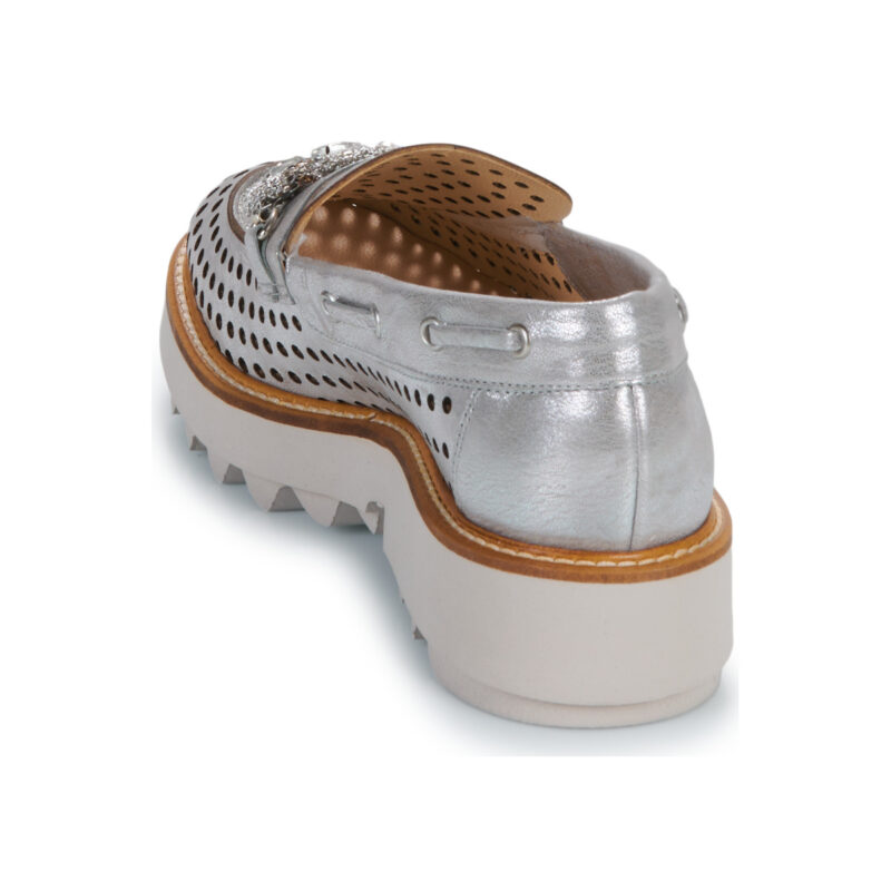Fru.it 8795-999-HELGA-PERLA-PARK-MONUMENT Mocasines plateados para mujer - 5