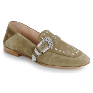 Fru.it  8679-586-CUOIO-NATURALE-VELOUR-PLANET  Kaki -  Mocassini Donna