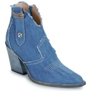 Fru.it  8575-944-CUOIO-GREZZO-JEANS-LAVATO  Blu -  Stivaletti Donna