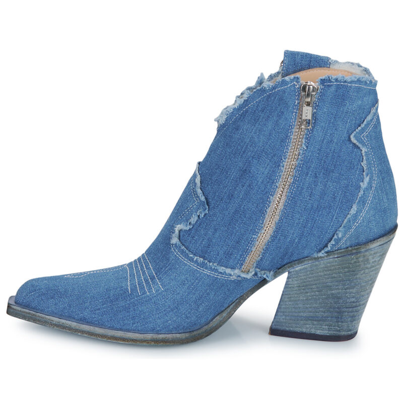 Fru.it 8575-944-CUOIO-GREZZO-JEANS-LAVATO Blu Stiefel Damen - 4