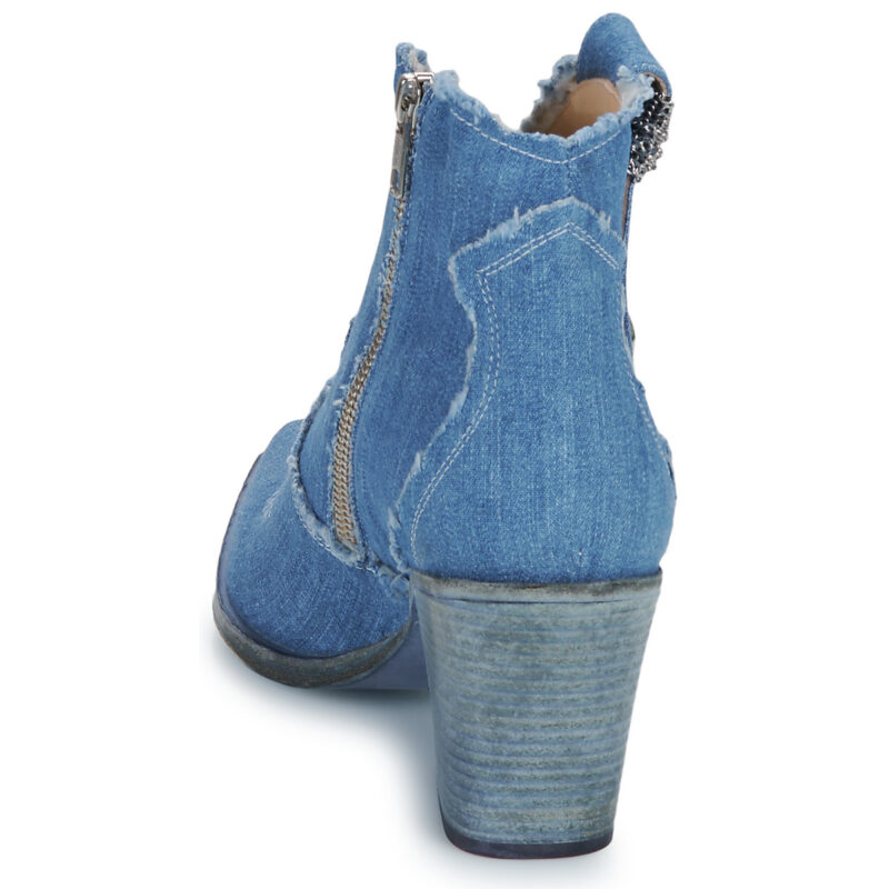 Fru.it 8575-944-CUOIO-GREZZO-JEANS-LAVATO Blu Stiefel Damen - 5