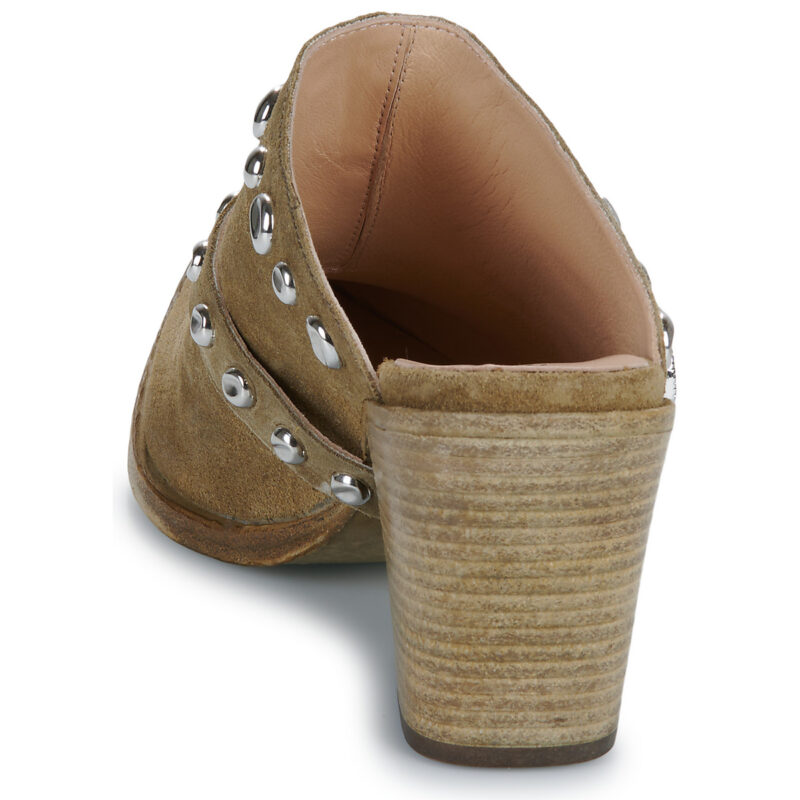 Fru.it  8586-944-CUOIO-GREZZO-VELOUR-PLANET  Kaki Ciabatta Donna - 5