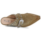 Fru.it  8586-944-CUOIO-GREZZO-VELOUR-PLANET  Kaki Ciabatta Donna - 6