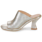 Fru.it 8752-669-NATURAL-LEATHER-HEEL-RICOP Silberne Damen-Ankle-Boots - Gr&ouml;&szlig;e 4