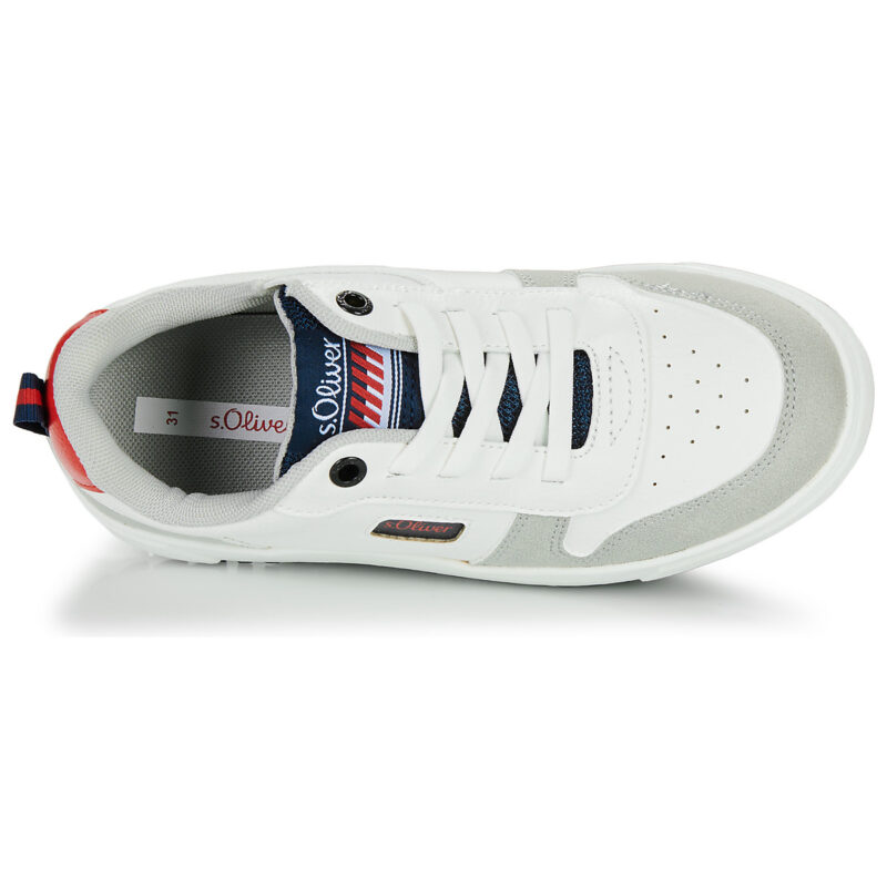 S.Oliver 44100-42-110 Wei&szlig;e Turnschuhe f&uuml;r Kinder - Gr&ouml;&szlig;e 6