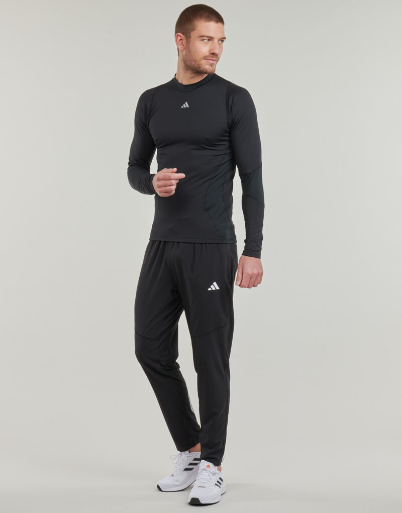 T-shirts a maniche lunghe adidas TF CR LS TEE M Nero T-shirts a maniche lunghe Uomo - 3