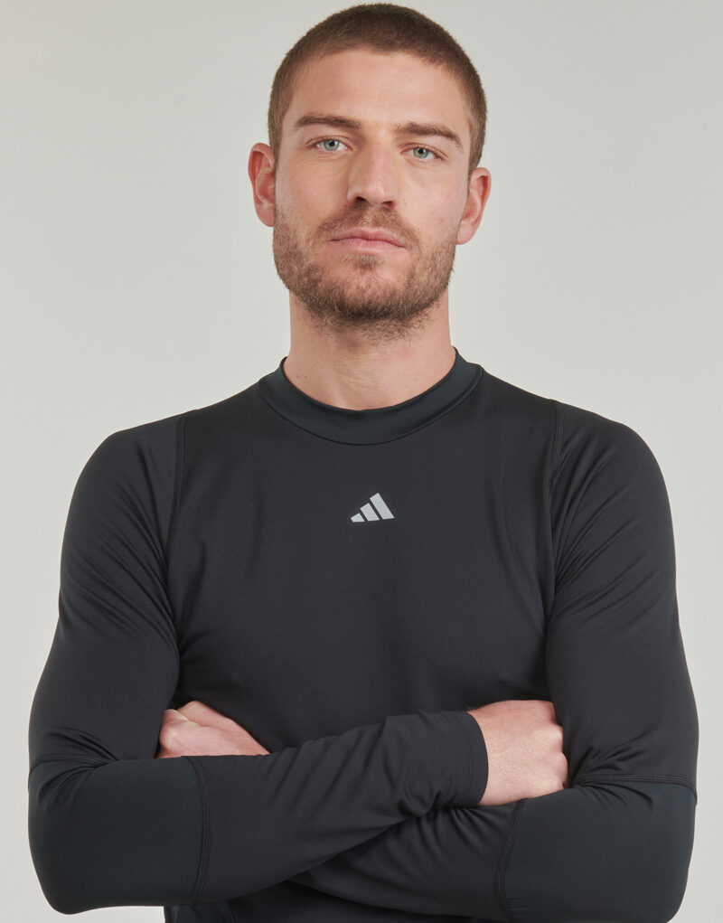 T-shirts a maniche lunghe adidas TF CR LS TEE M Nero T-shirts a maniche lunghe Uomo - 5