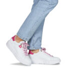 Love Moschino FUXIA HEART+GOLD Bianco Sneakers basse Donna - 8