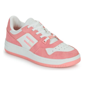 Tommy Jeans  TJW RETRO BASKET WASHED SUEDE  Bianco -  Sneakers basse Donna