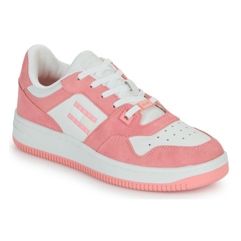 Tommy Jeans TJW RETRO BASKET WASHED SUEDE Blanco Zapatillas bajas Mujer - 1