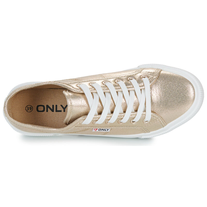 Only ONLNICOLA CANVAS SNEAKER METALLIC Oro Sneakers basse Donna - 6