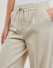 Pantaloni morbidi / Pantaloni alla zuava Vero Moda VMJESMILO Beige Pantaloni morbidi / Pantaloni alla zuava Donna - 5