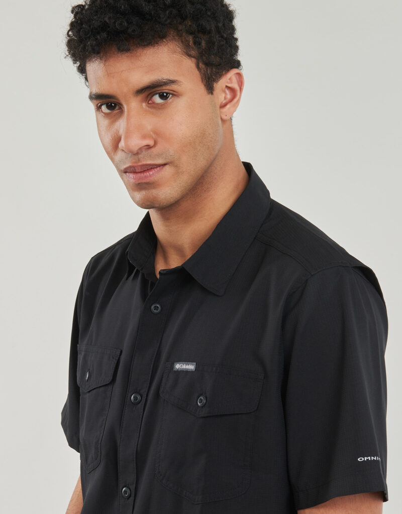 Camicia a maniche corte Columbia Utilizer II Solid Short Sleeve Shirt Nero Camicie a maniche corte Uomo - 5