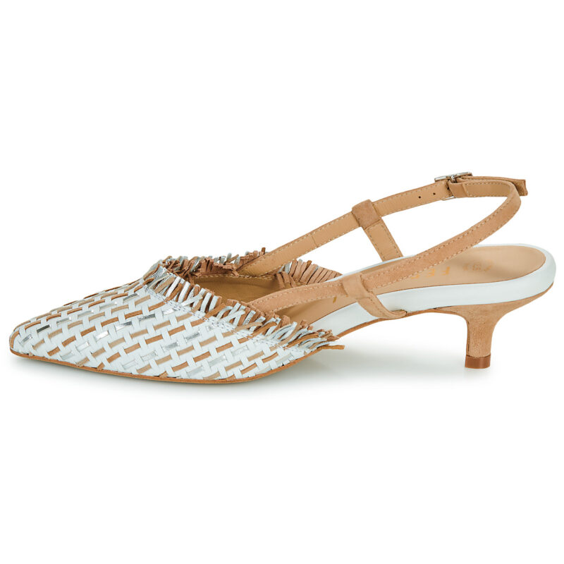 Fericelli Zapatos de tac&oacute;n beige para mujer LORENA - Talla 4