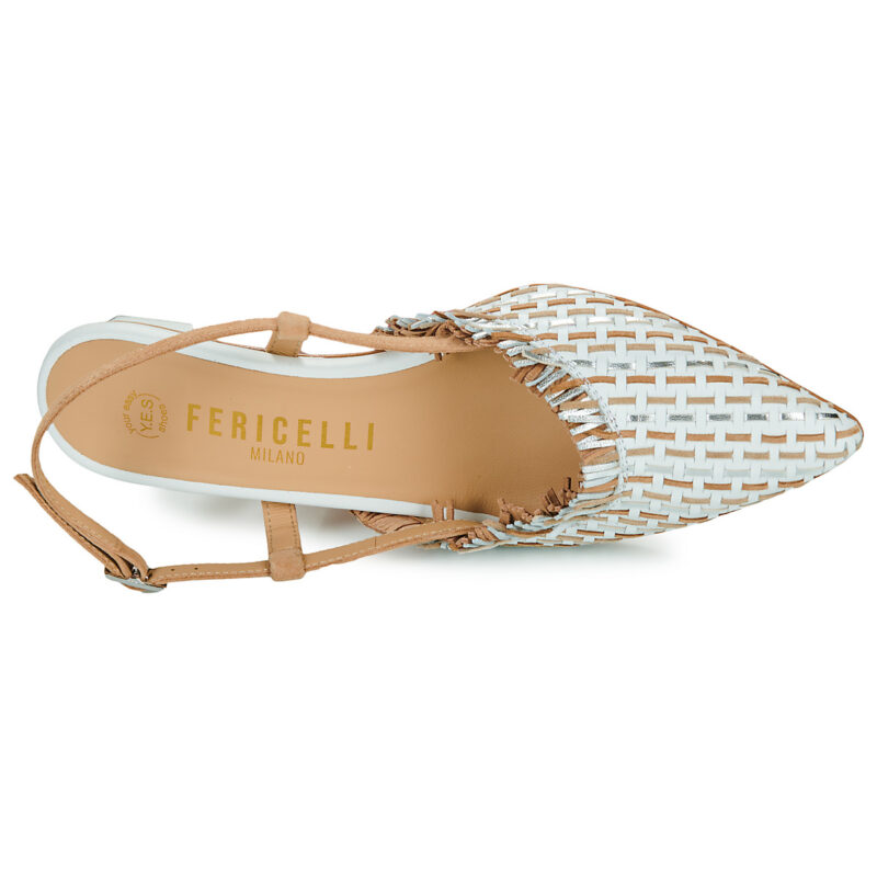 Fericelli Zapatos de tac&oacute;n beige para mujer LORENA - Talla 6