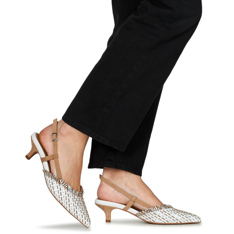 Fericelli Zapatos de tac&oacute;n beige para mujer LORENA - Talla 8