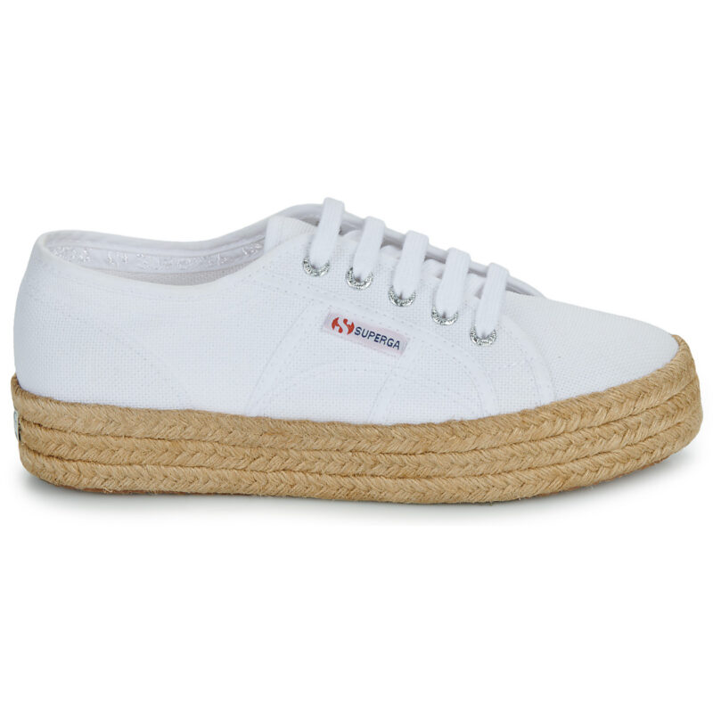Superga 2730 COTON Wei&szlig;e Low-Sneaker f&uuml;r Damen - Gr&ouml;&szlig;e 2