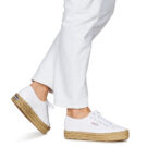 Superga 2730 COTON Wei&szlig;e Low-Sneaker f&uuml;r Damen - Gr&ouml;&szlig;e 8