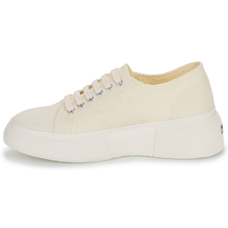 Superga 2287 COTON Beige Damen-Sneaker, niedrig geschnitten - Gr&ouml;&szlig;e 4