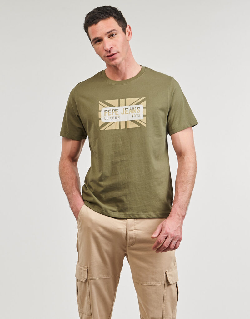 T-shirt Pepe jeans CREDICK Kaki T-shirt maniche corte Uomo - 2