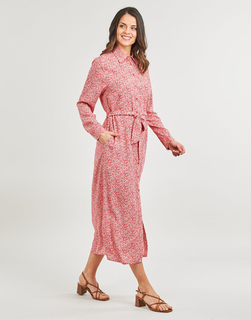 Abito Pepe jeans BROOKE Rosso Abiti Lunghi Donna - 3