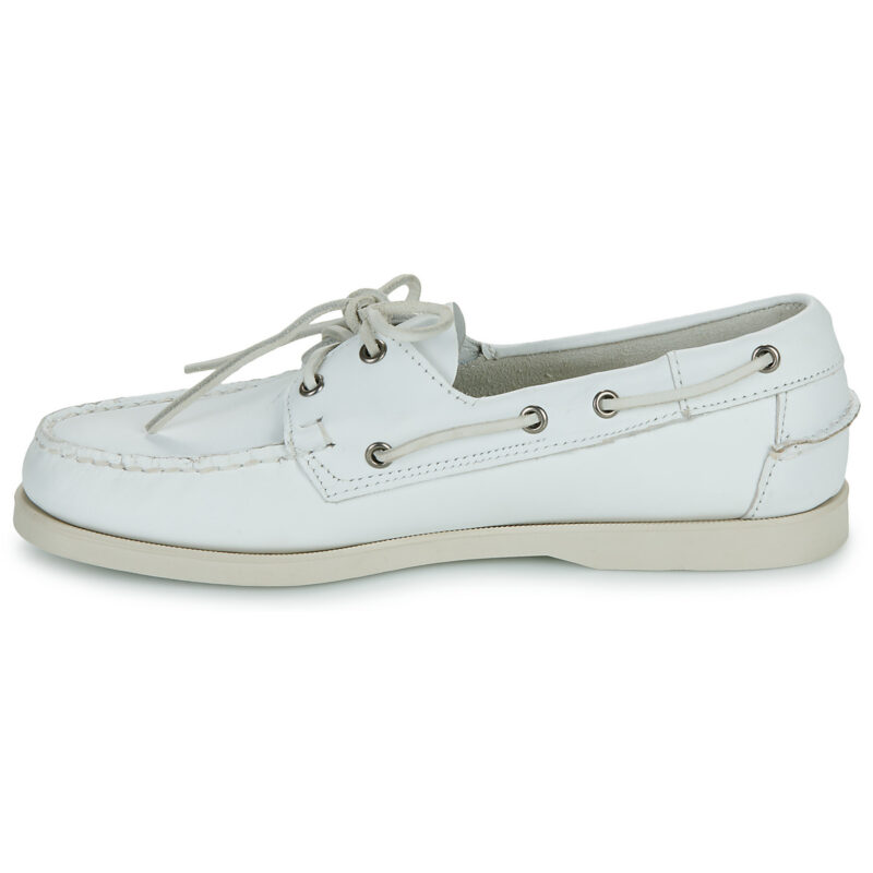 Sebago PORTLAND Wei&szlig;e Herren-Bootsschuhe - Gr&ouml;&szlig;e 4