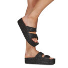 Cacatoès CAIPIRINHA GLITTER Nero Ciabatta Donna - 8