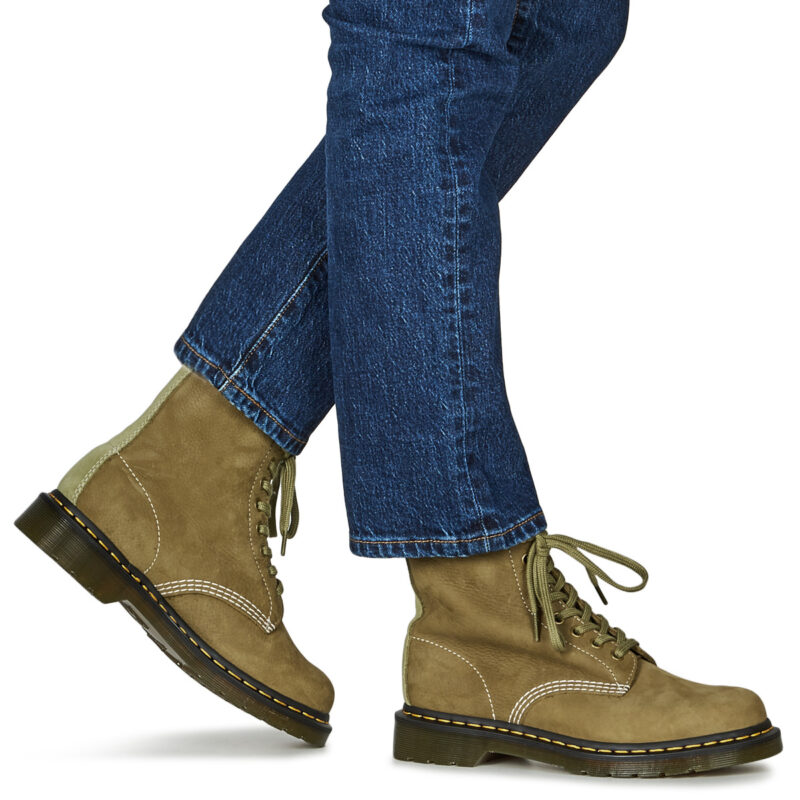 Dr. Martens  1460 MUTED OLIVE NUBUCK  Kaki -  Stivaletti Donna - 8