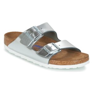 BIRKENSTOCK  Arizona Soft Footbed  Argento -  Ciabatta Donna