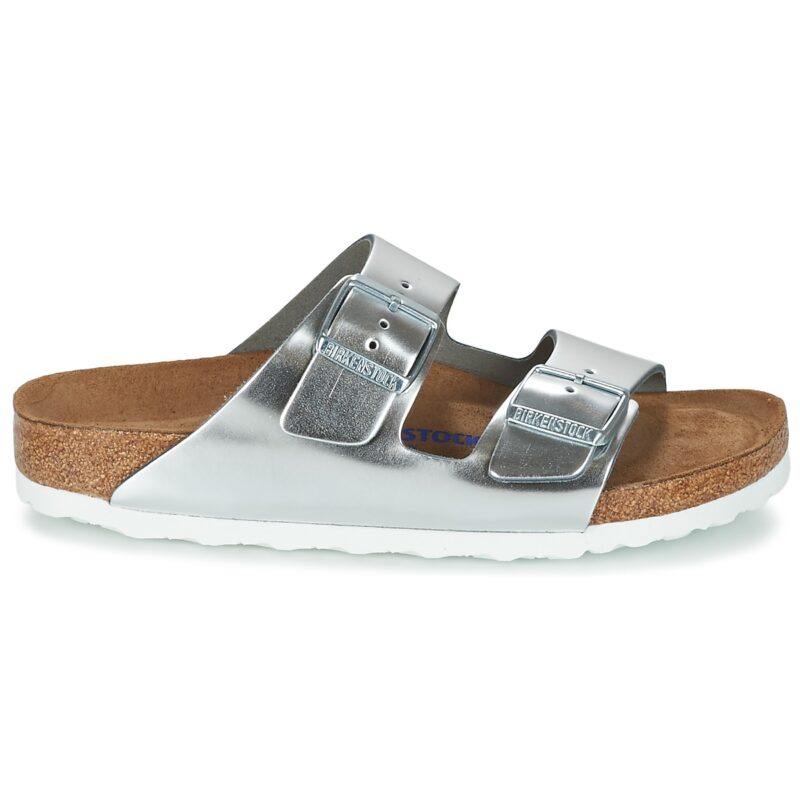 BIRKENSTOCK  Arizona Soft Footbed  Argento -  Ciabatta Donna - 2