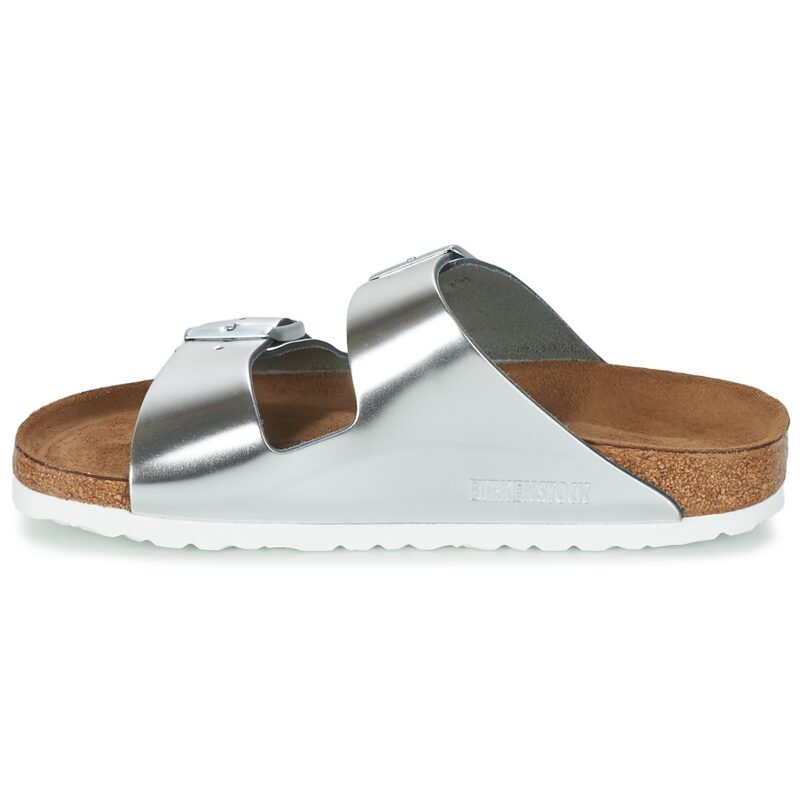 BIRKENSTOCK  Arizona Soft Footbed  Argento -  Ciabatta Donna - 4