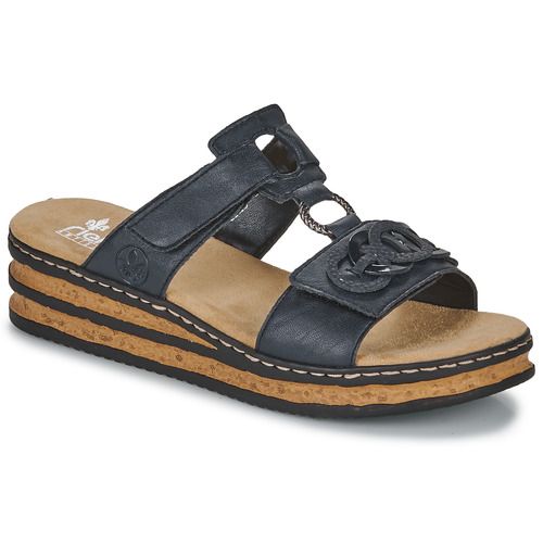 Ciabatta Donna Rieker 62936-14 Marine in colore nero, con design elegante e comfort ottimale. Ideale per look casual e informali, queste ciabatte offrono supporto e stile per ogni occasione estiva. Scarpe perfette per il tempo libero, con suola comoda e materiali di alta qualità.