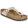 BIRKENSTOCK Gizeh Birko-flor / Perla / White / Regular Beige Infradito Donna