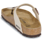 BIRKENSTOCK Gizeh Birko-flor / Perla / Wei&szlig; / Beige Damen-Flip-Zehentrenner - Gr&ouml;&szlig;e 5