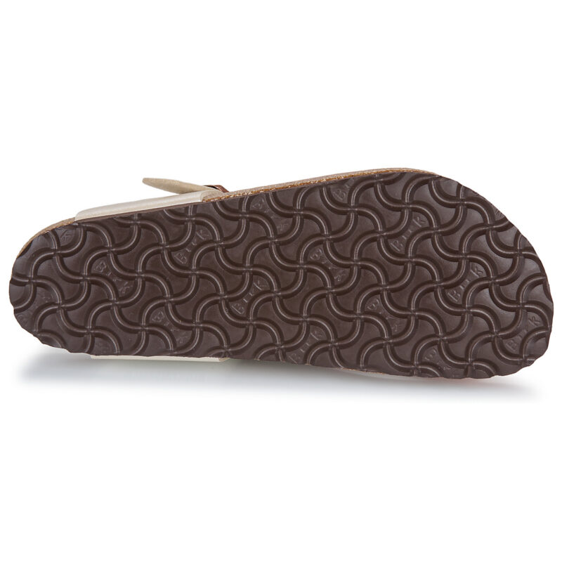 BIRKENSTOCK Gizeh Birko-flor / Perla / Wei&szlig; / Beige Damen-Flip-Zehentrenner - Gr&ouml;&szlig;e 7