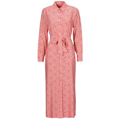 Abito lungo donna Pepe Jeans BROOKE in rosso, elegante e alla moda, perfetto per occasioni speciali e look estivi. Design raffinato con tessuto leggero, ideale per valorizzare la silhouette femminile. Disponibile nella collezione primavera estate 2024. Acquista ora per un look trendy e sofisticato!