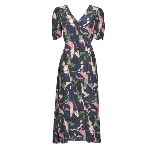 Abito lungo BOSS C_Dista multicolore da donna, elegante e alla moda, realizzato in tessuto leggero ideale per la stagione estiva. Design trendy con fantasia vivace, perfetto per occasioni speciali o casual. Acquista subito l'abito lungo BOSS C_Dista per un look chic e raffinato.