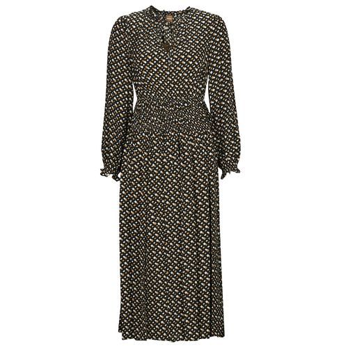 Abito lungo BOSS Dasota1 in nero per donna, elegante e sofisticato, ideale per occasioni speciali o eventi serali. Design raffinato con un taglio chic, perfetto per un look di classe. Acquista ora per valorizzare il tuo guardaroba con questo must-have della moda femminile.