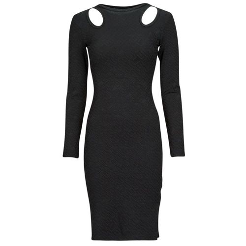 Abito lungo Donna Guess LS CN CLIO BODYCON DRESS Nero, elegante e aderente, ideale per serate speciali e occasioni di festa. Design sofisticato e moderno, perfetto per esaltare la silhouette femminile. Acquista ora il tuo abito Guess e stupisci con stile!