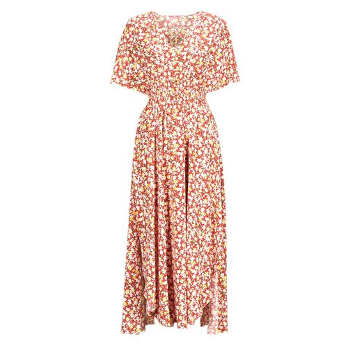 Abito lungo donna Betty London RIVKA in rosso, elegante e alla moda. Perfetto per occasioni speciali e serate estive, realizzato in tessuto leggero e fluido. Design chic con scollo e vestibilità comoda, ideale per valorizzare la figura. Acquista ora il tuo RIVKA Rosso per un look indimenticabile.