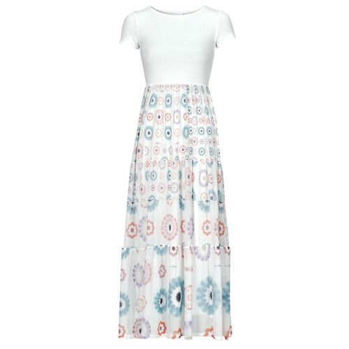 Abito lungo Donna Desigual VEST_GALIANA Bianco, elegante e leggero, ideale per outfit estivi. Design trendy e raffinato, perfetto per occasioni casual e formali. Acquista ora e valorizza il tuo stile con questo must-have di moda!