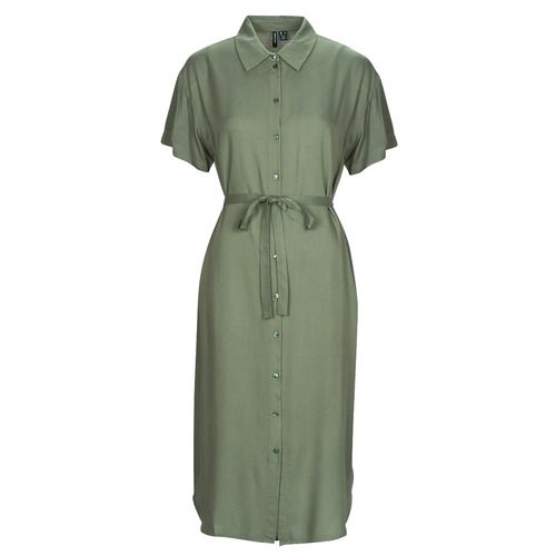 Abito lungo Vero Moda VMBUMPY SS CALF SHIRT DRESS NOOS in color kaki per donna, elegante e versatile, ideale per occasioni casual e formali. Realizzato con materiali di alta qualità, questo vestito offre comfort e stile. Perfetto per la primavera e l'estate, può essere abbinato a sandali o scarpe sportiva per un look chic. Acquista ora il tuo abito lungo Vero Moda per esprimere la tua personalità e il tuo senso della moda.