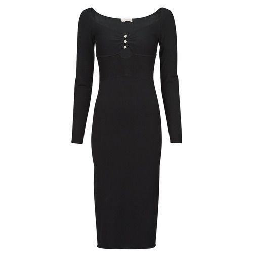 Abito lungo donna Liu Jo WA4077 nero, elegante e raffinato, perfetto per occasioni speciali. Design moderno con dettagli sofisticati, ideale per un look chic e alla moda. Acquista ora per completare il tuo guardaroba con questo must-have!