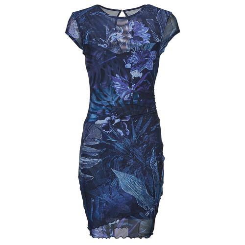 Abito corto Donna Guess AIDA DRESS in blu, elegante e alla moda, perfetto per occasioni speciali e serate estive. Scopri il tuo stile con questo abito versatile che esalta la figura femminile. Disponibile ora su Outlet Scarpe Online.