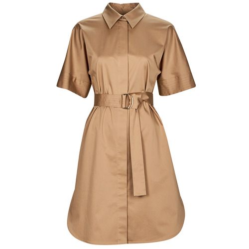 Abito corto BOSS Dashile1 beige da donna, elegante e alla moda, perfetto per occasioni speciali e look quotidiani. Fashion e comfort uniti in un design sofisticato, ideale per ogni stagione. Acquista ora per aggiungere un tocco di stile al tuo guardaroba!