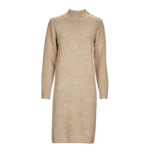 Abito corto EMYA di Betty London in beige, ideale per l'estate. Realizzato in tessuto leggero e morbido, questo abito cortissimo da donna presenta un design elegante e versatile, perfetto per occasioni casual o eventi speciali. Abbinabile a sandali o tacchi alti per un look raffinato. Scopri lo stile unico di Betty London con l'abito EMYA, un must-have nel tuo guardaroba!