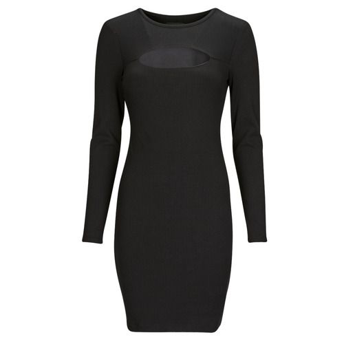 Abito corto Donna Guess ES LS LANA DRESS Nero, elegante vestito in misto lana, perfetto per ogni occasione. Design raffinato e moderno, ideale per le serate glamour e gli eventi speciali. Composizione di alta qualità per un comfort duraturo.