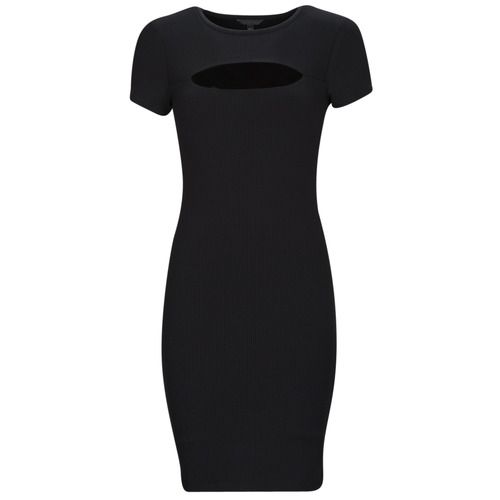 Abito corto Donna Guess ES SS LANA DRESS Nero, elegante e alla moda, perfetto per occasioni speciali e uscite serali, realizzato in tessuto di alta qualità per un comfort ottimale. Acquista il tuo stile con questo abito versatile che si adatta a diverse occasioni.