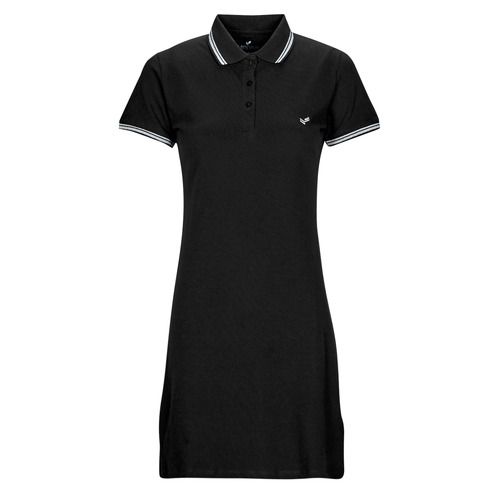 Abito corto Donna Kaporal JULIX ESSENTIEL Nero, elegante e moderno, ideale per occasioni speciali e quotidiane. Tessuto leggero e confortevole, perfetto per la primavera e l'estate. Design chic con dettagli raffinati, adatto a ogni tipo di silhouette. Disponibile sul sito Outlet Scarpe Online per un look impeccabile.